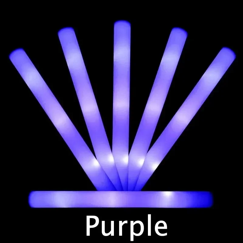 Flashing Led Foam Sticks Party - 5/10/30pcs 4 Modes Colorful Foam Glow