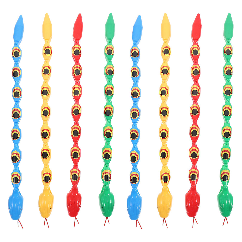 Prank Toys - 8Pcs Wiggly Jointed Snake Toys for