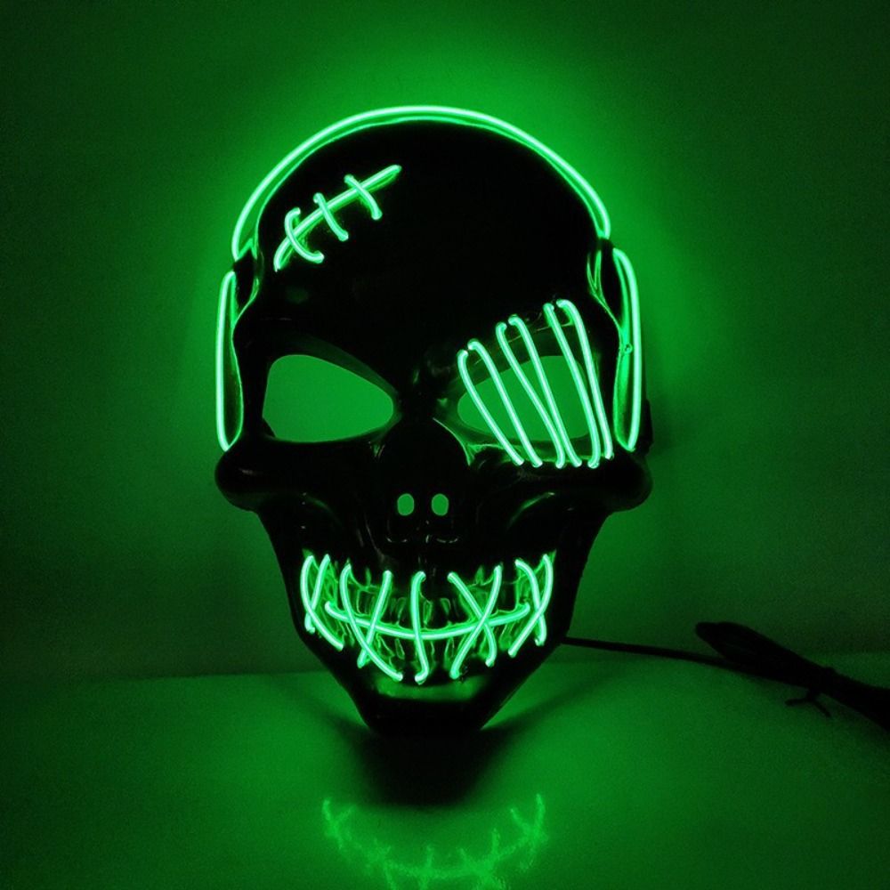 Gothic Halloween Skull Glowing - огляд і ціна Led Purge Mask Halloween