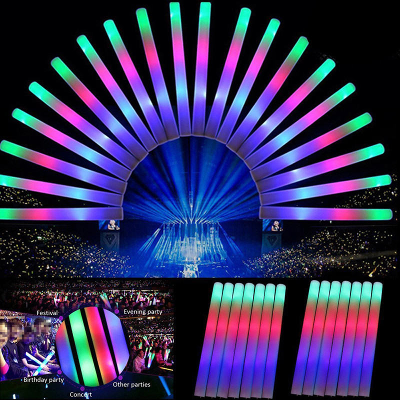 30Pcs Party Decoration LED Col - огляд і ціна Flashing Led Foam Sticks Party