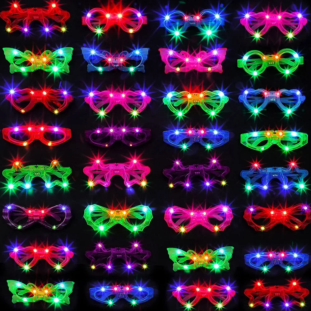 LED Glasse Neon Glow In The Da - огляд і ціна Glow In The Dark Party Glasses
