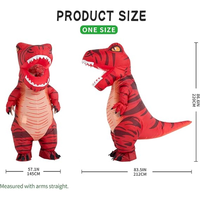 Adult Dinosaur Inflatable Cost - огляд і ціна Inflatable Dinosaur Costume Adult