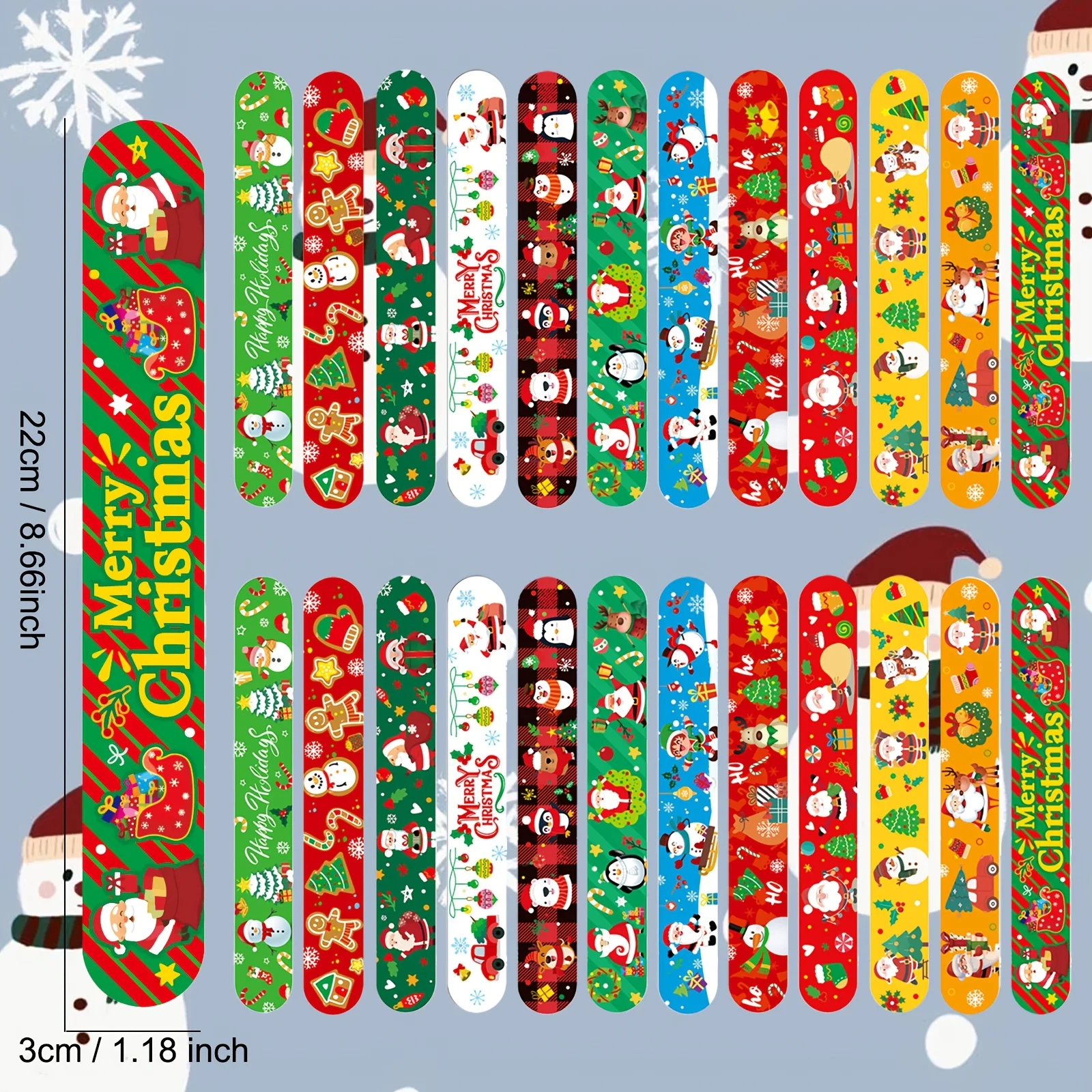 Christmas Slap Bracelets Chris - огляд і ціна Party Supplies