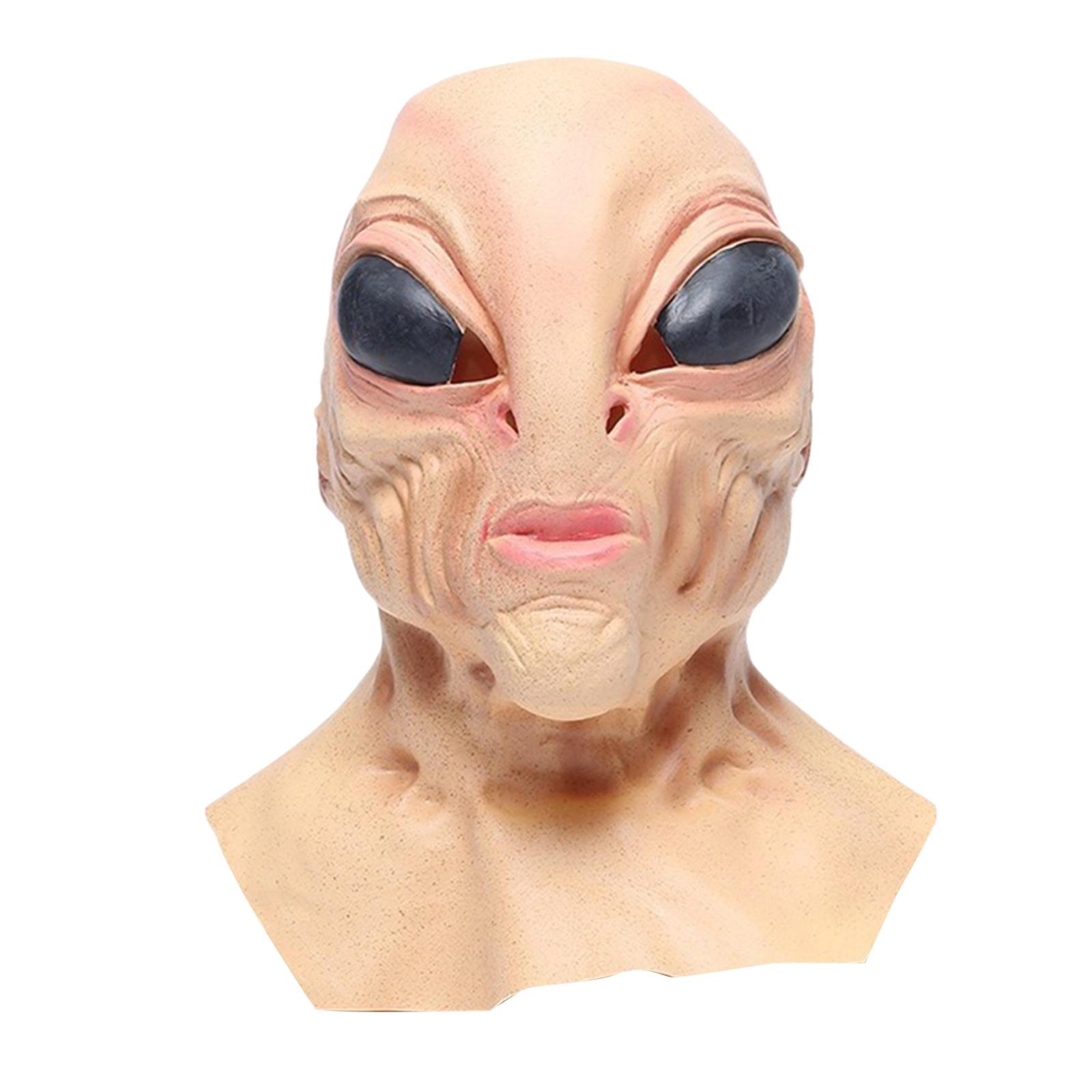 Latex Alien Mask Full Head Cov - огляд і ціна Latex Alien Mask Realistic